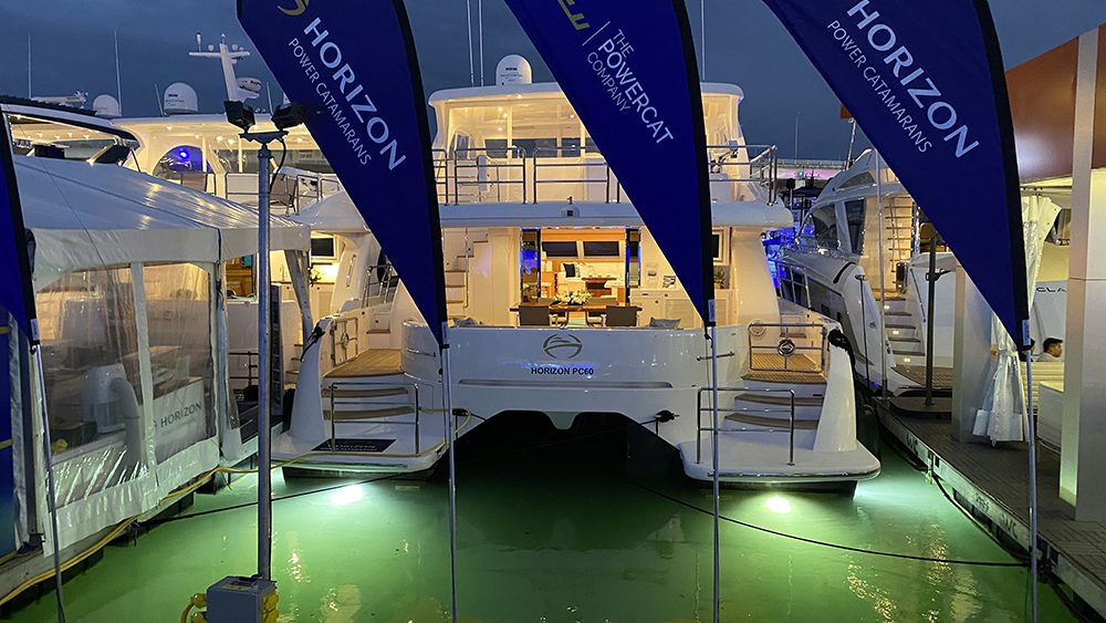 Horizon Power Catamarans and The Power Cat Company boat show