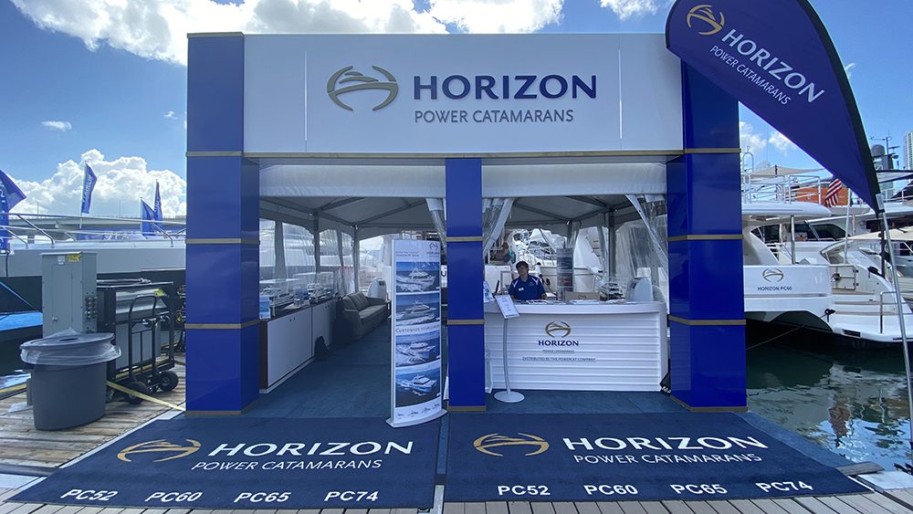 Entrance of the boat show