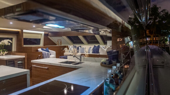 Interior of our yacht