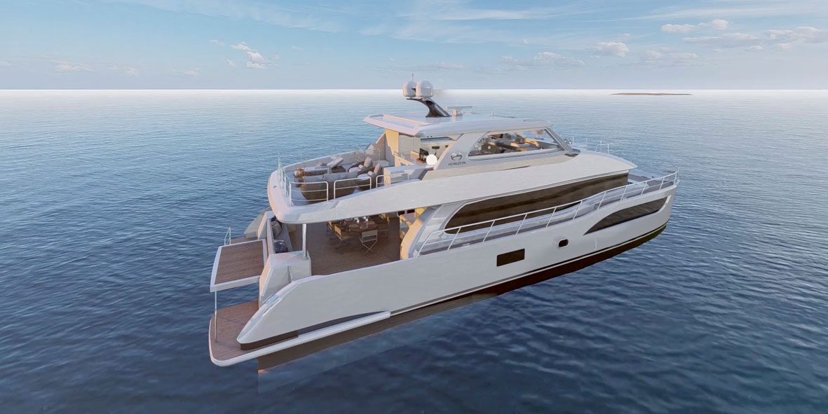 2023 horizon pc68 luxury power catamaran