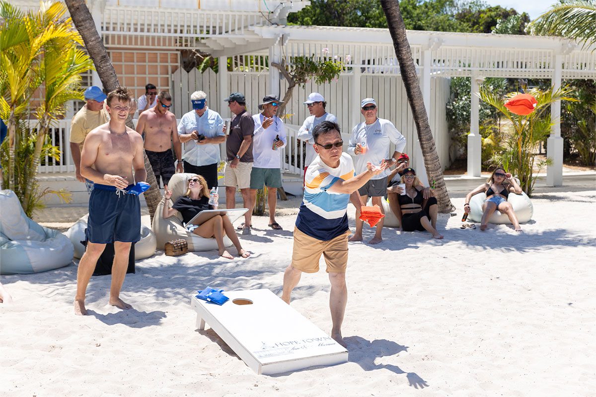 Horizon Power Catamarans 2024 Owners Rendezvous cornhole tournament