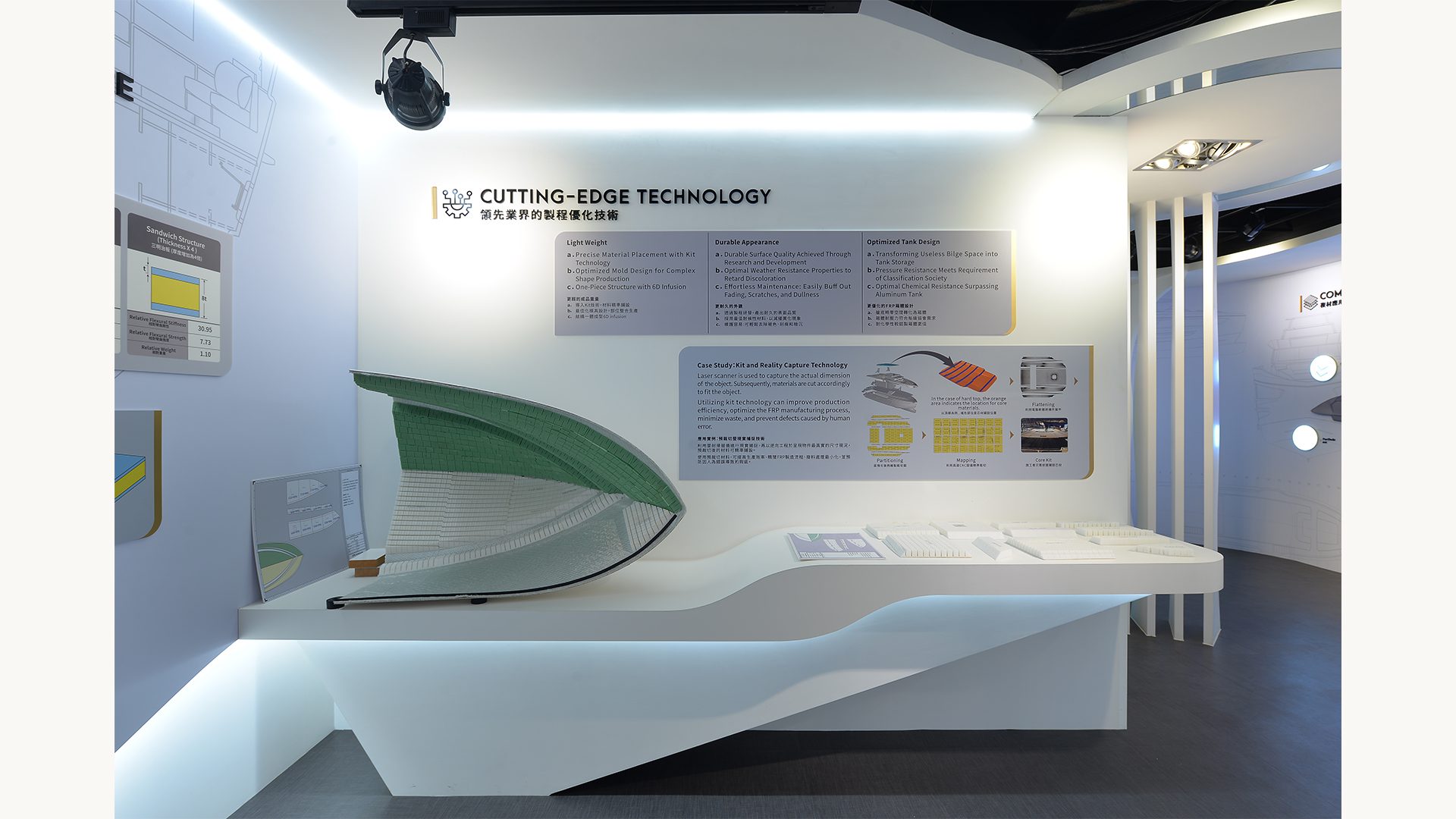 cutting edge technology display at Atech