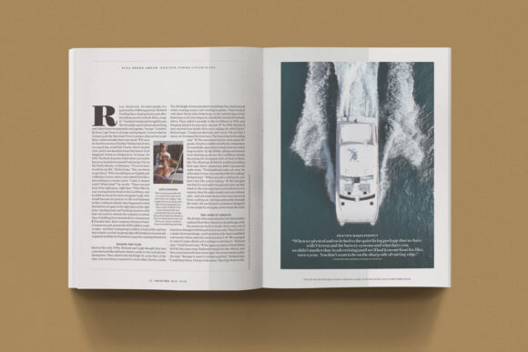 yachting magazine spread