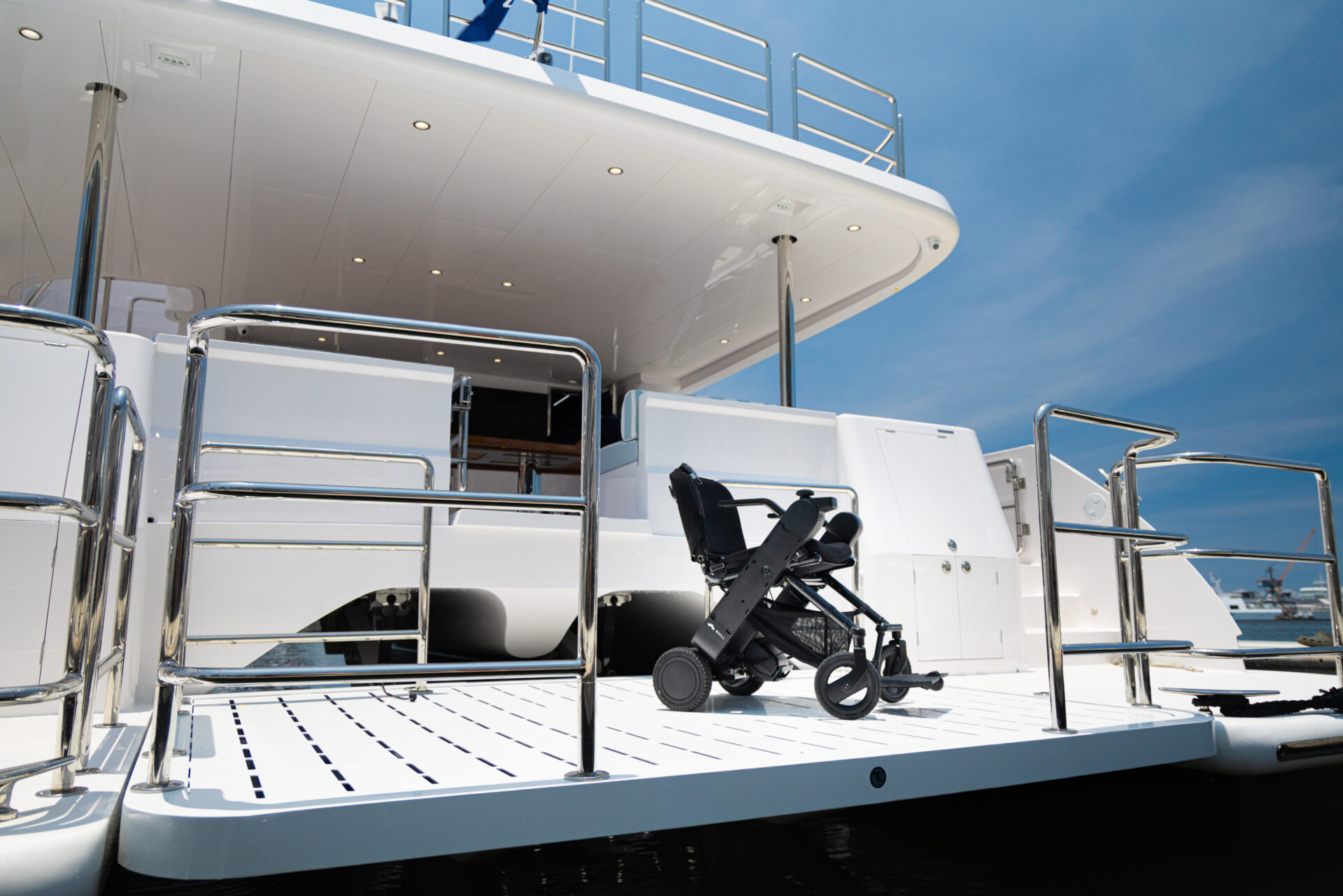 PC68A swim platform with wheelchair