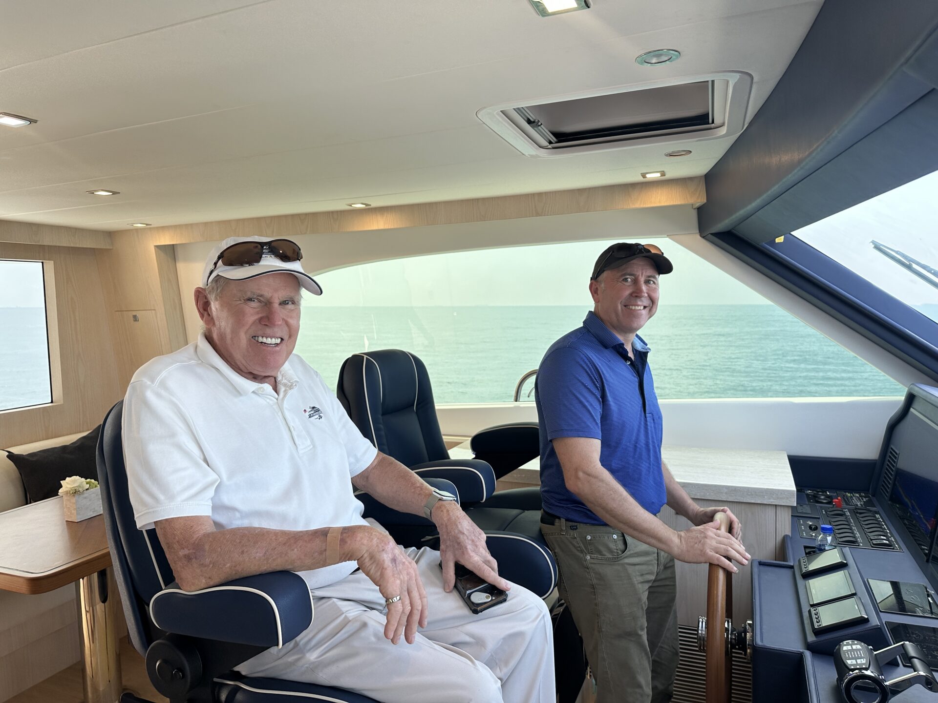 Owners aboard PC60-637 for sea trial
